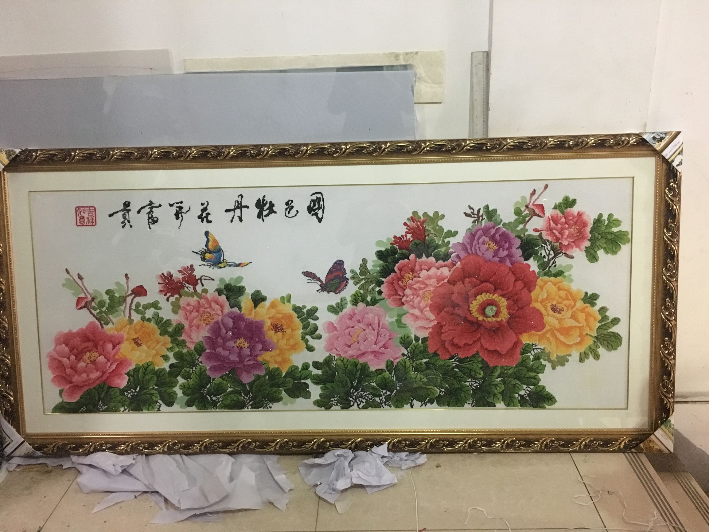 客厅牡丹图花开富贵什么尺寸好,花开富贵牡丹图大尺寸挂客厅行吗