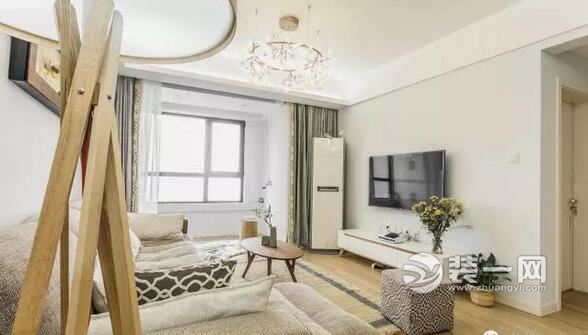 自然暖意的基调成型*安泰**清华苑小区现代简约两居室样板间设计