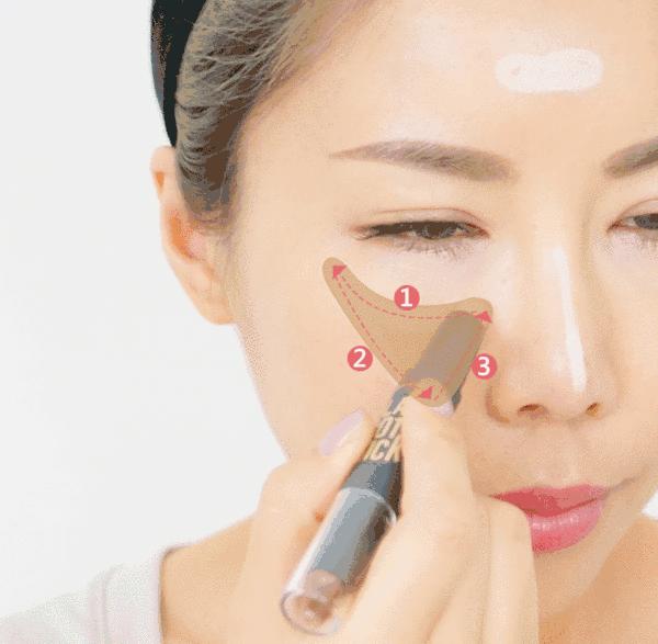 脸部阴影修容技巧,女生必学的修容技巧