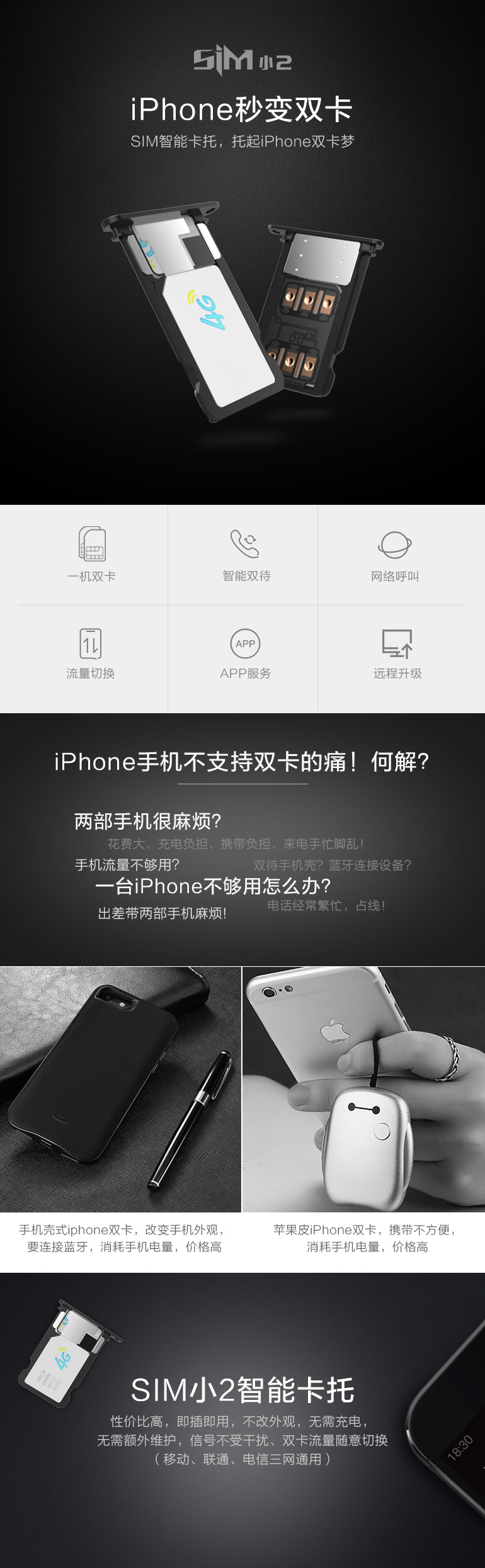 苹果单卡手机有几种方法双卡双待,iphone手机哪个能支持双卡