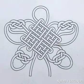 最简单红绳结编法图解,中国结编织红绳子的编法