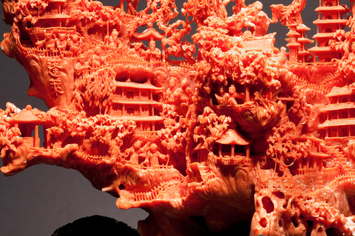 台湾博物馆红珊瑚是真的吗,红珊瑚馆藏品欣赏