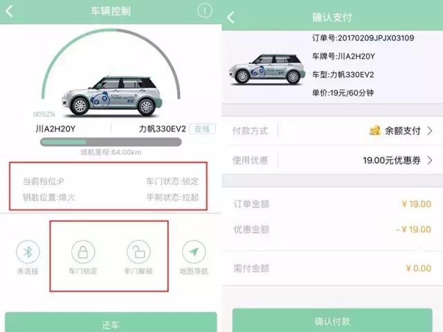 没有smart,只有国产车!成都6家共享汽车,老司机最全测评