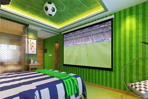球迷创意足球主题房间，该如何表达对足球的热爱