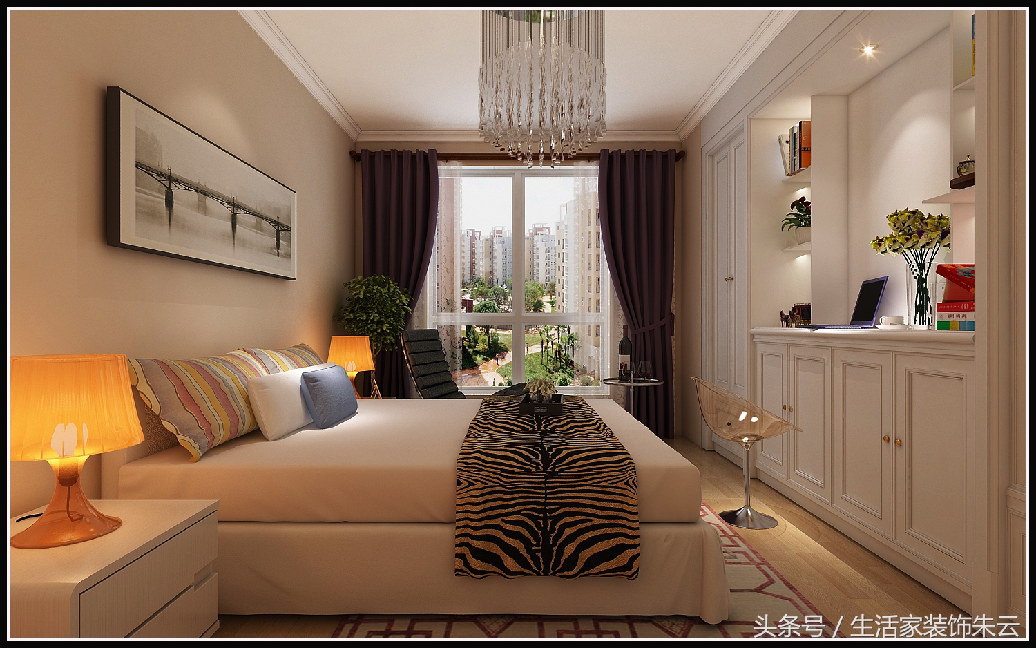 石家庄现代简约设计案例,石家庄想象国际装修效果图