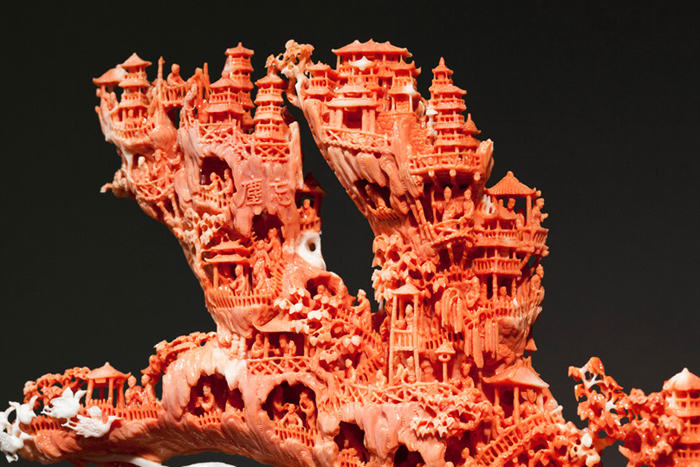 台湾博物馆红珊瑚是真的吗,红珊瑚馆藏品欣赏