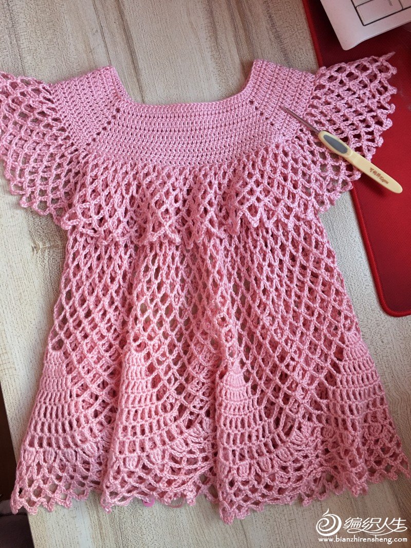 3至6岁的公主裙冬天钩针视频教程,1-3岁钩针公主裙简单新手