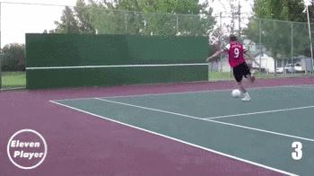 足球爱好者福利：十种练习射门的踢墙方法