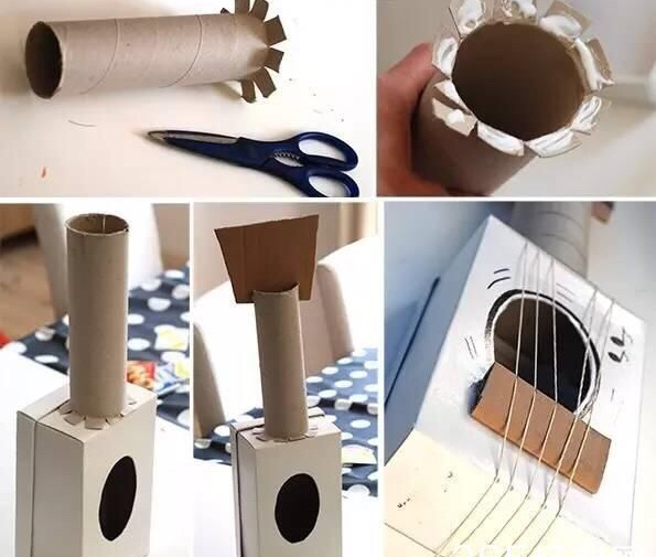 废纸箱做儿童玩具,废纸箱做可爱的宝宝