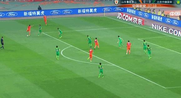 战术板传球,京鲁大战泰山吴兴涵替补