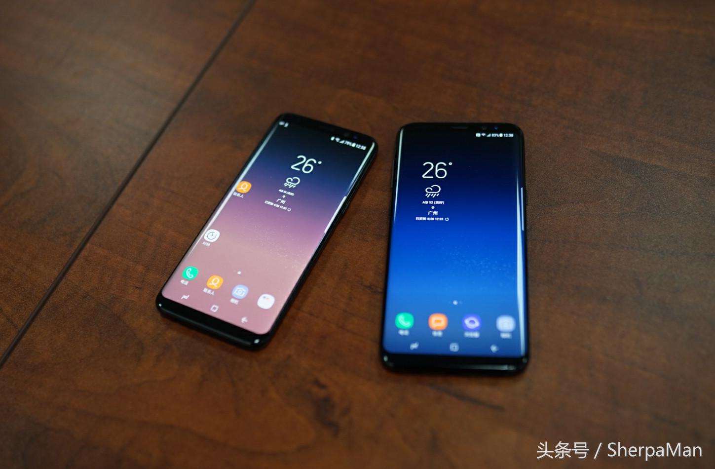 三星s8全面屏颜色,国行版三星s8bixby