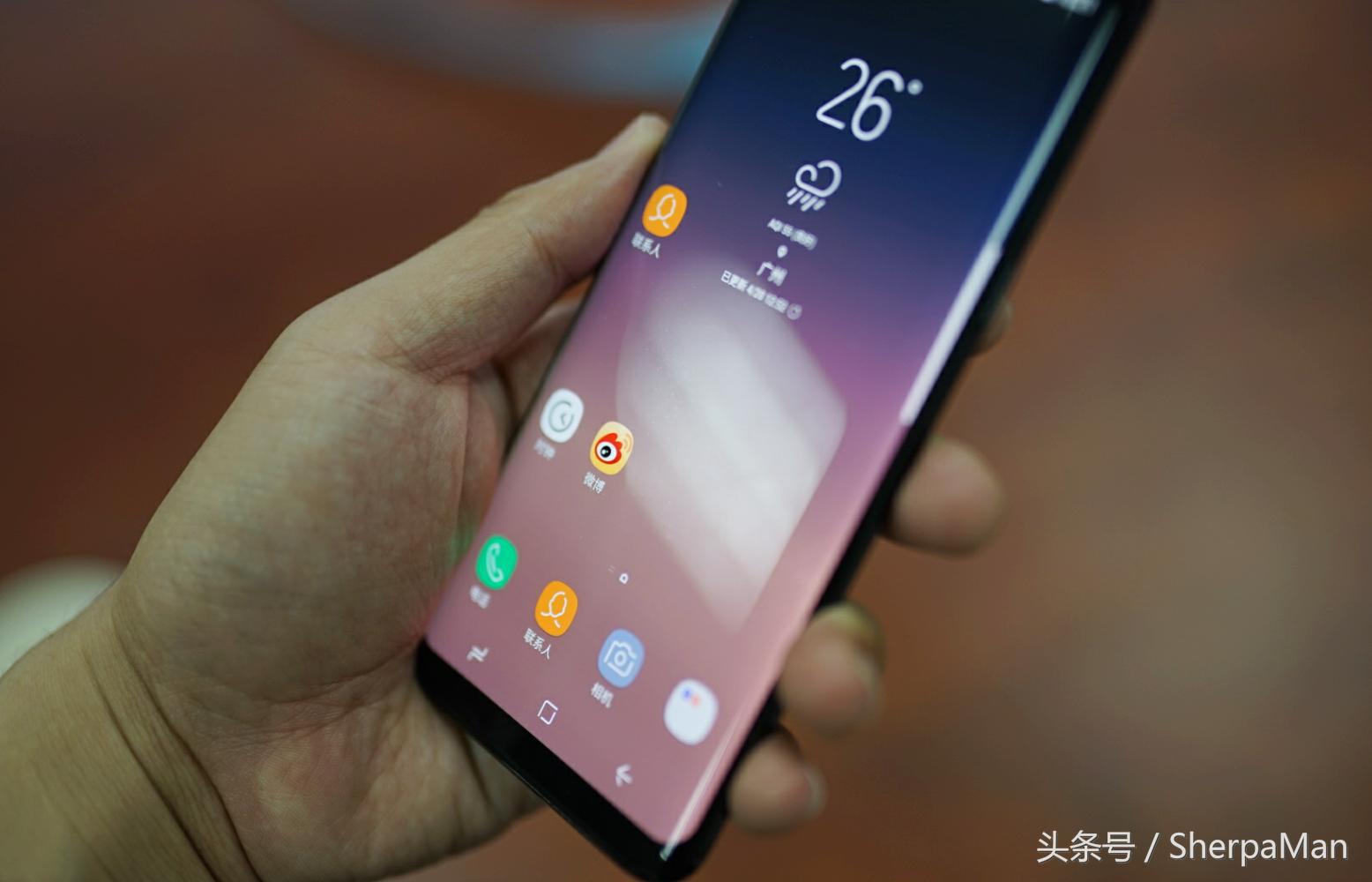 三星s8全面屏颜色,国行版三星s8bixby