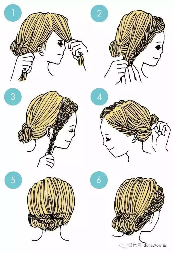 dora刘海编发教程,日常头纱编发