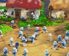 小孩看到蓝精灵,蓝精灵宝宝哭了