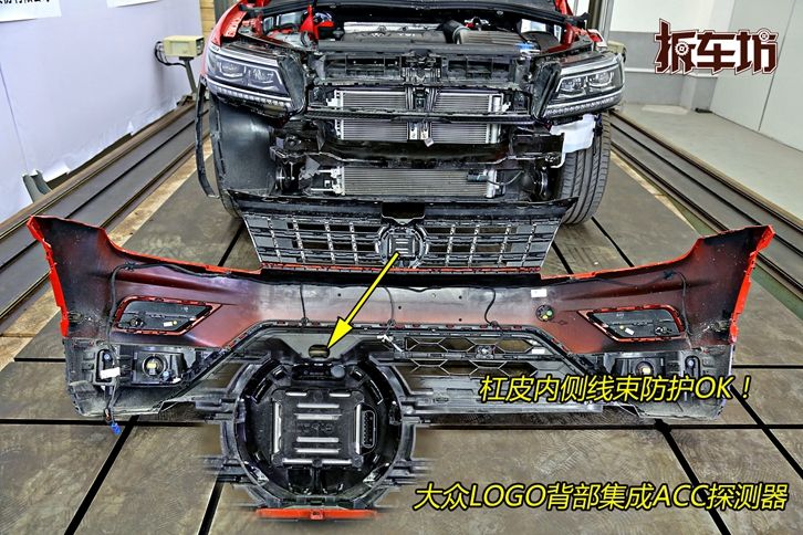 途观l2022款混动缺点,途观l拆解25%碰撞