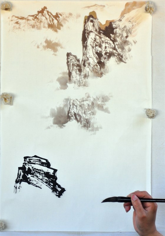 最新曾刚彩墨山水画技法,曾刚彩墨山水技法教学宝典