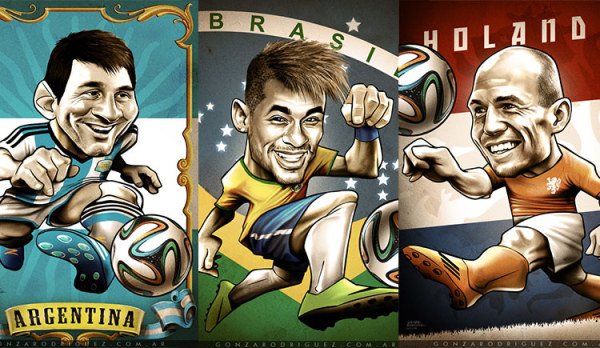 世界杯足球明星漫画图,足球明星可爱漫画头像