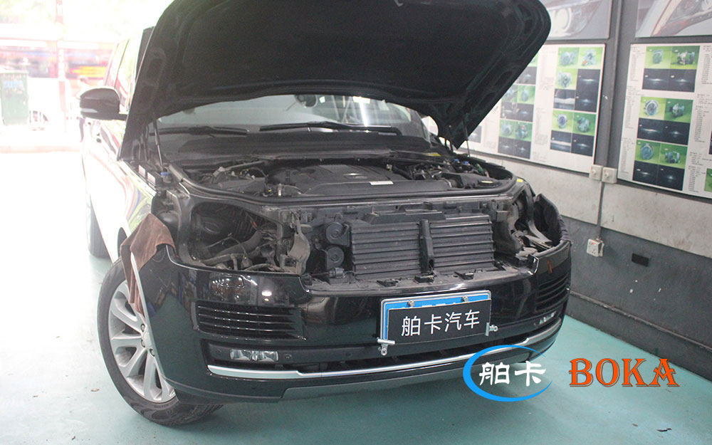 揽胜矩阵大灯改装欧司朗,路虎揽胜大灯改装价格