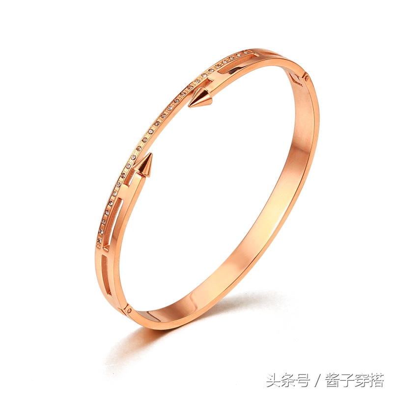 ins小众冷淡风不掉色钛钢手镯,小众原创银手镯ins