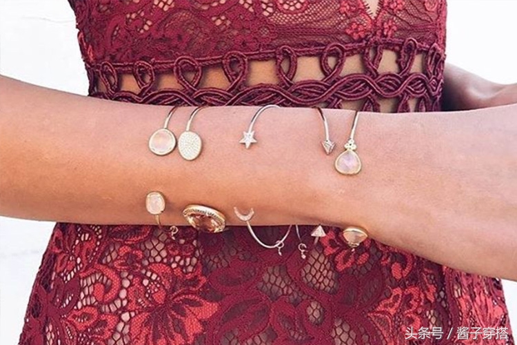 ins小众冷淡风不掉色钛钢手镯,小众原创银手镯ins