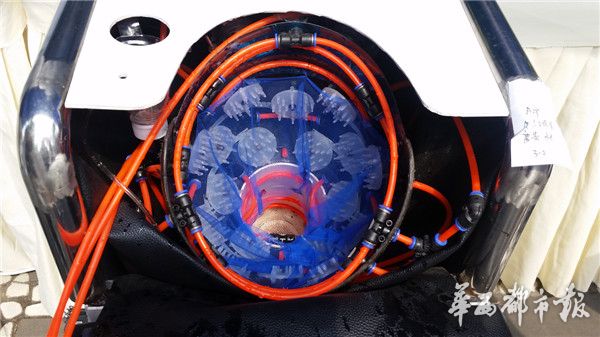 全自动智能洗头机器体验,自助洗头机器