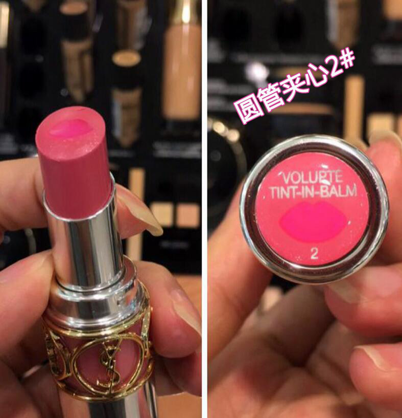 圣罗兰圆管夹心唇膏12号14号,2023圣罗兰新款唇膏