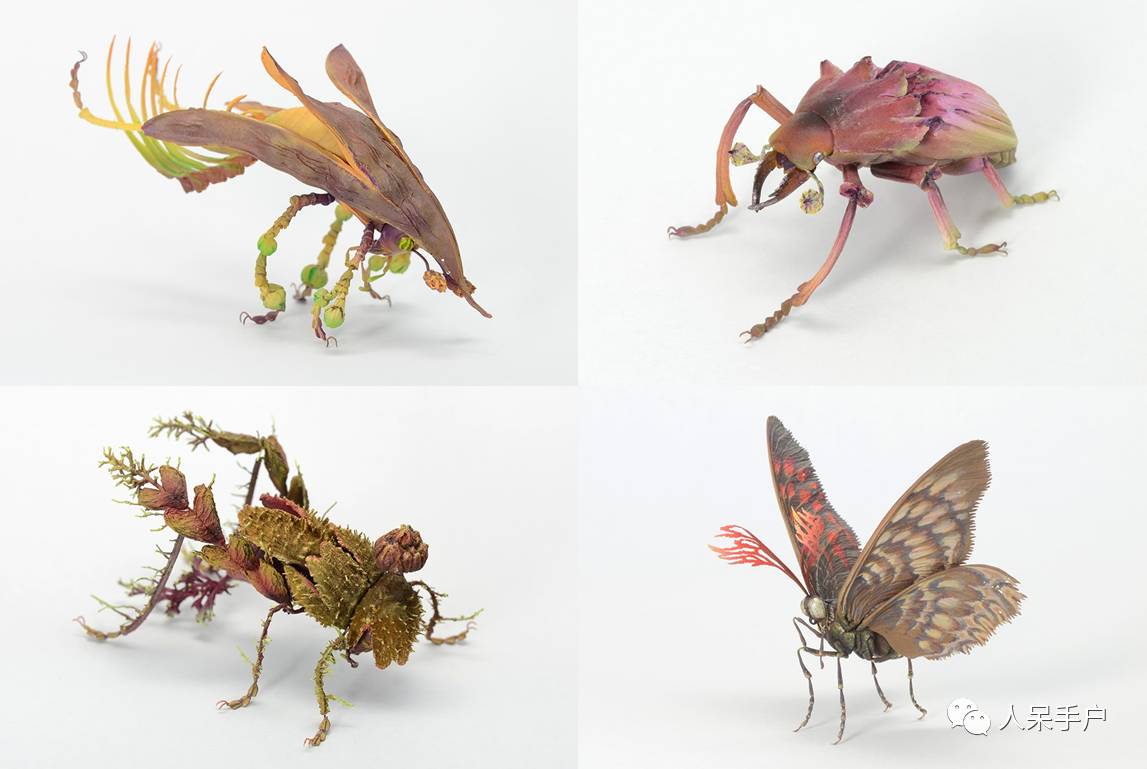 100人民币手工蝴蝶,昆虫大合集手工