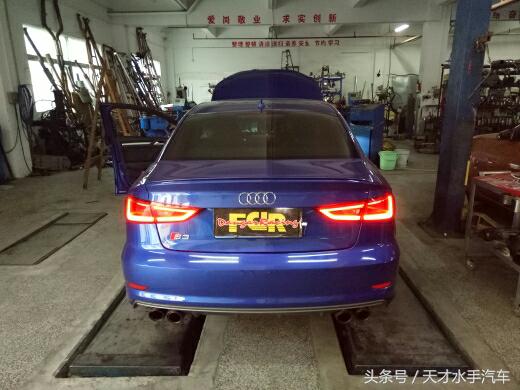 奥迪s3改装rs包围,奥迪s3改装rs3尾喉