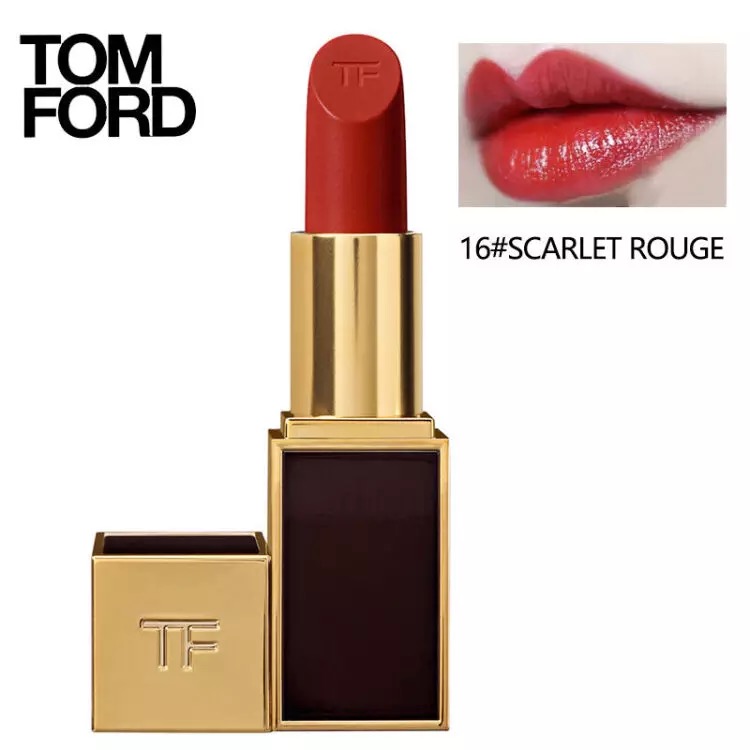 tf黑管口红08滋润款试色,tf510黑管口红试色