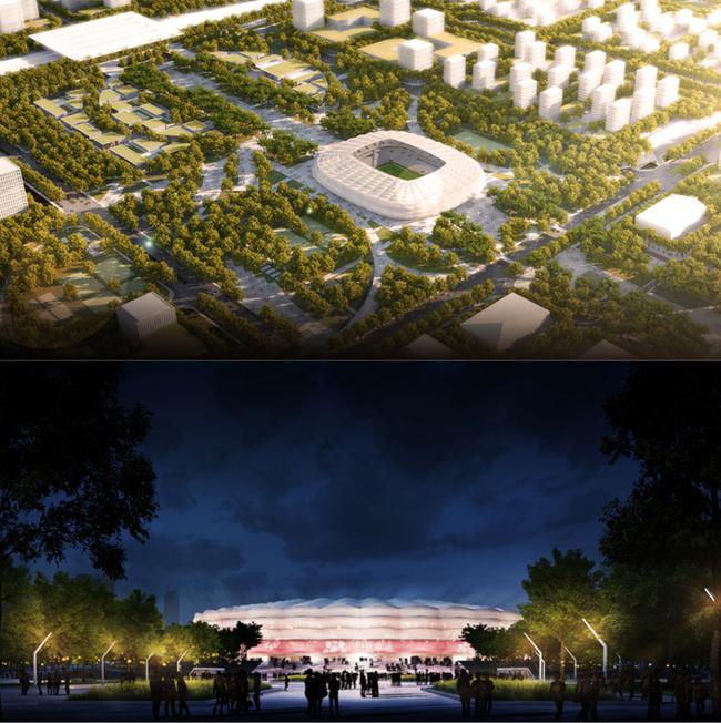 华夏球场方案,华夏专业足球场建设