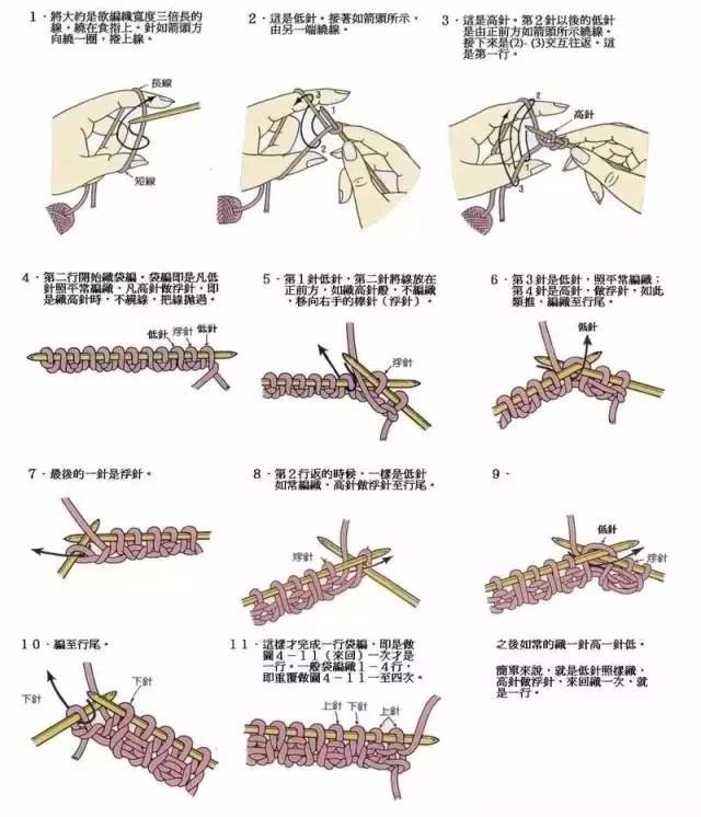 棒针编织拖鞋脚跟起针全教程视频,编织技巧钩针