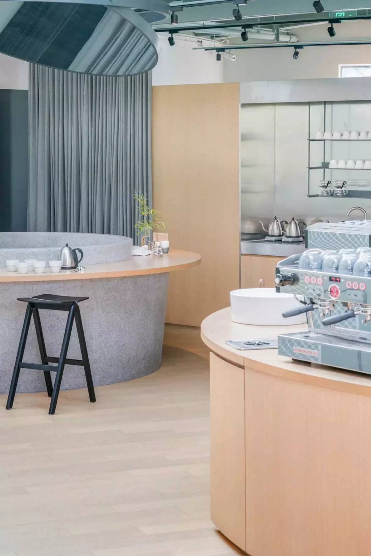 法国轻奢风格咖啡厅设计 (工业风墙面装饰咖啡厅餐厅酒吧)