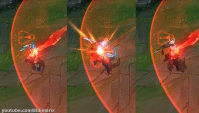 LOL锐雯三大皮肤评测,天使之刃QA竟是最强