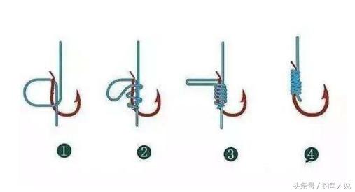 钓鱼双钩的正确绑方法,教你用线绑钓鱼双钩