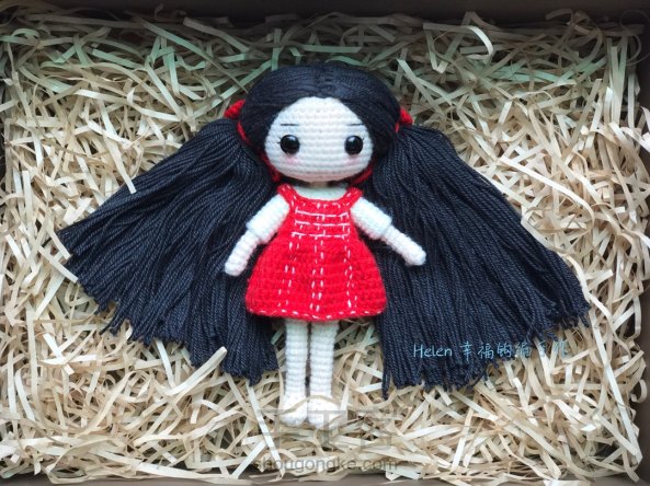 helen老师教学,新手一步一步学钩针编娃娃教程