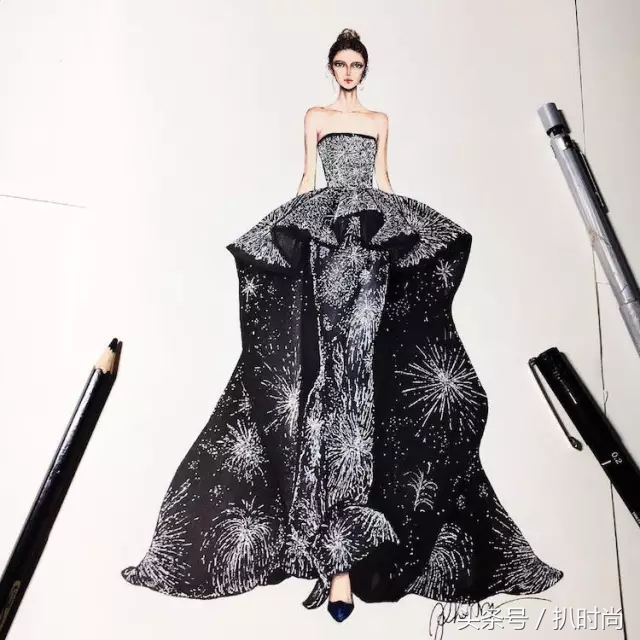 礼服好高级感,怎么画礼服设计手稿图