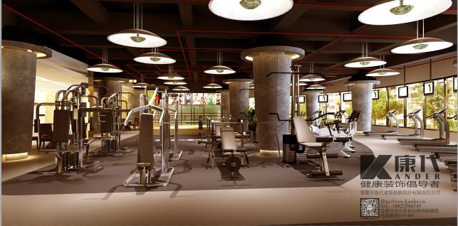 健身房整体装修效果图,健身房装修风格图片