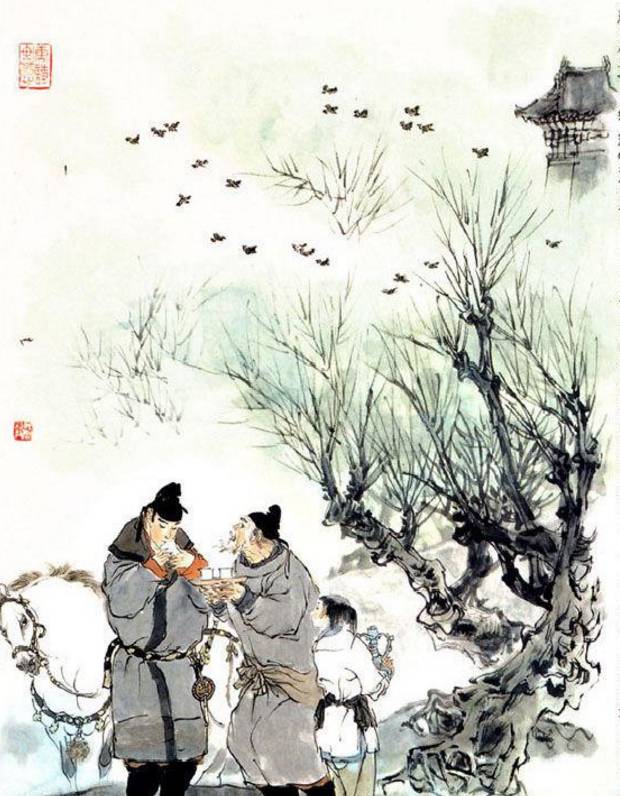 学校诗词大赛上的几道猜古诗词题：你看图能猜出几个