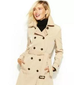 大风衣腰带咋系好看呢女生,春天穿风衣这样系腰带真是美爆了