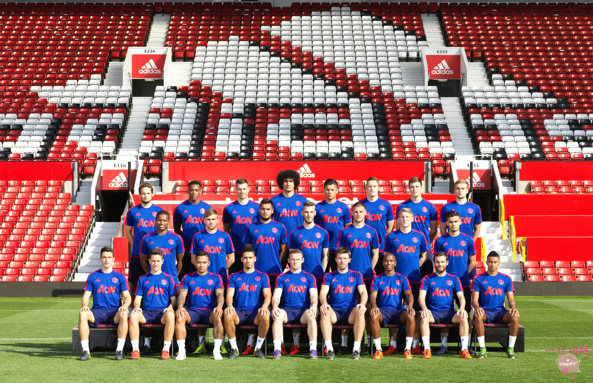 2016-17年曼联照片,曼联全家福照片2019