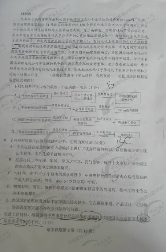 高考语文试卷2018全国一卷完整版,高考语文全国一卷试题及答案乙卷