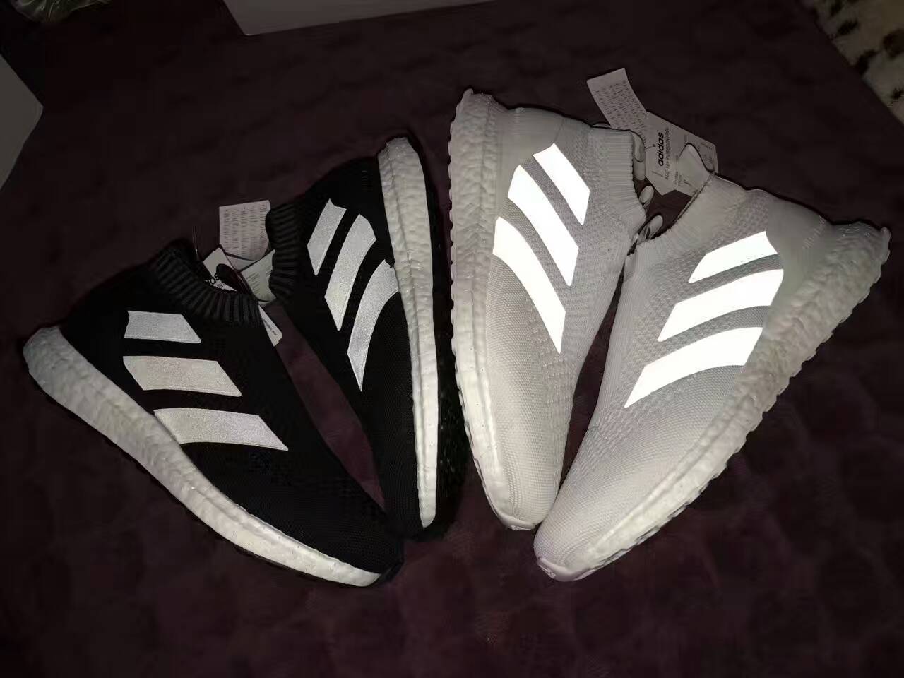 联名鞋adidasboost白红蓝,被疯抢的鞋