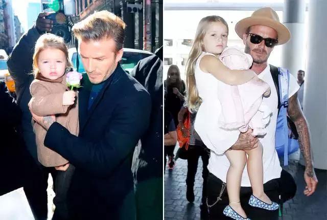 贝克汉姆：后盾情人还不够做最型潮爸女儿奴~｜美行加人20