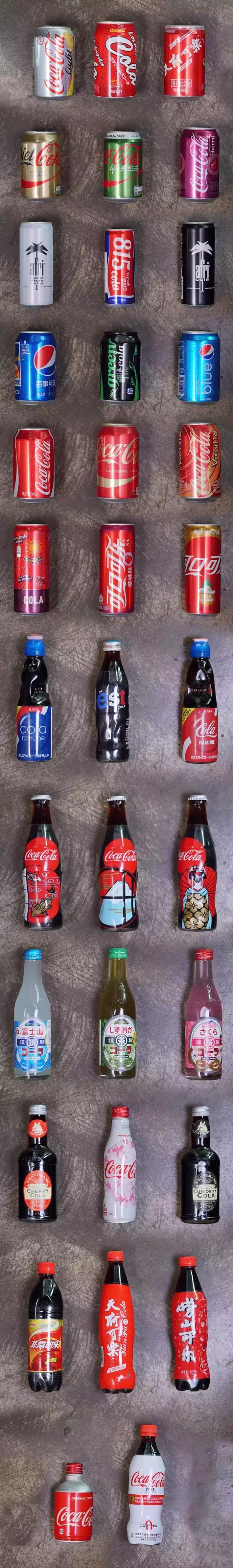 可口可乐汽水经典美味畅爽带劲,全球可乐大全
