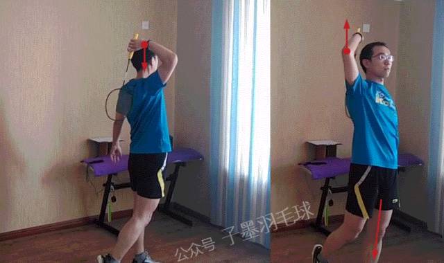 羽毛球后场高远球动作要领,羽毛球后场高远球基本动作