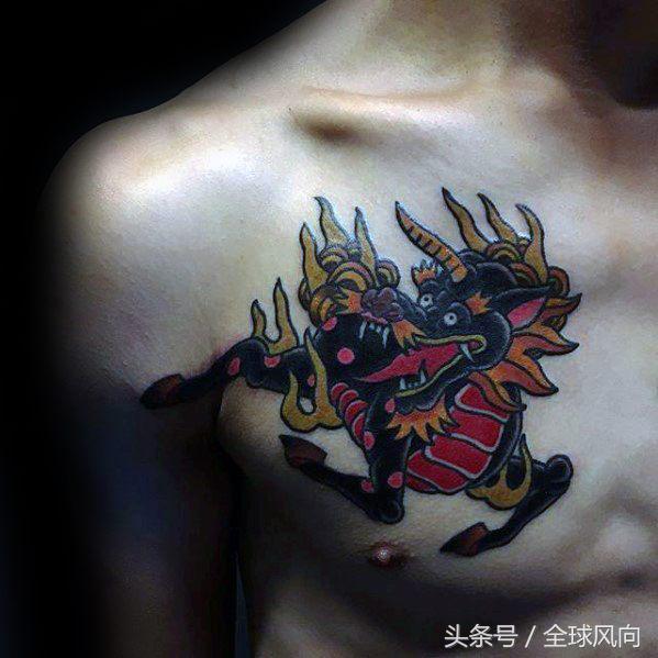 麒麟上云纹身图片大全,麒麟的纹身图案大全