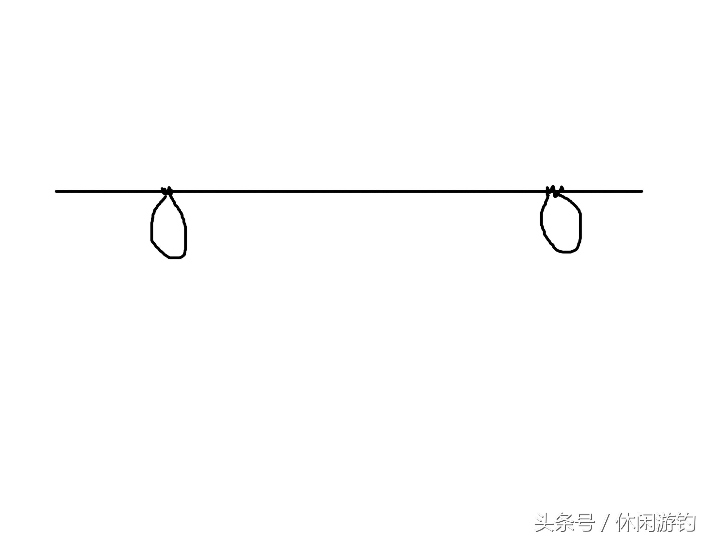 矶钓竿串钩正确绑法图解,串钩铅坠的正确绑法图解