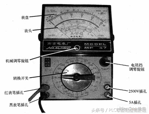 通用技术指针式万用表使用方法,指针式万用表内部结构