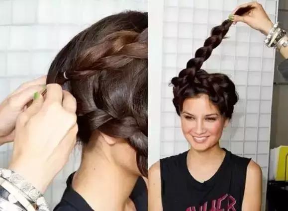 范冰冰公主头两侧盘发编发,范冰冰式麻花辫编发详解