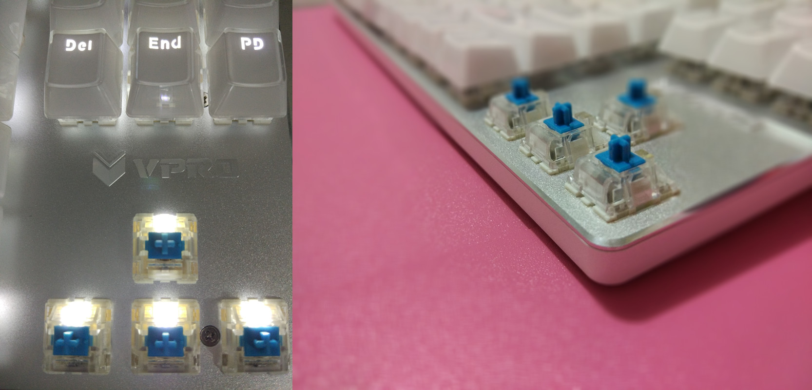 雷柏v500键盘按一下有两下反应,雷柏机械键盘v500合金版87键